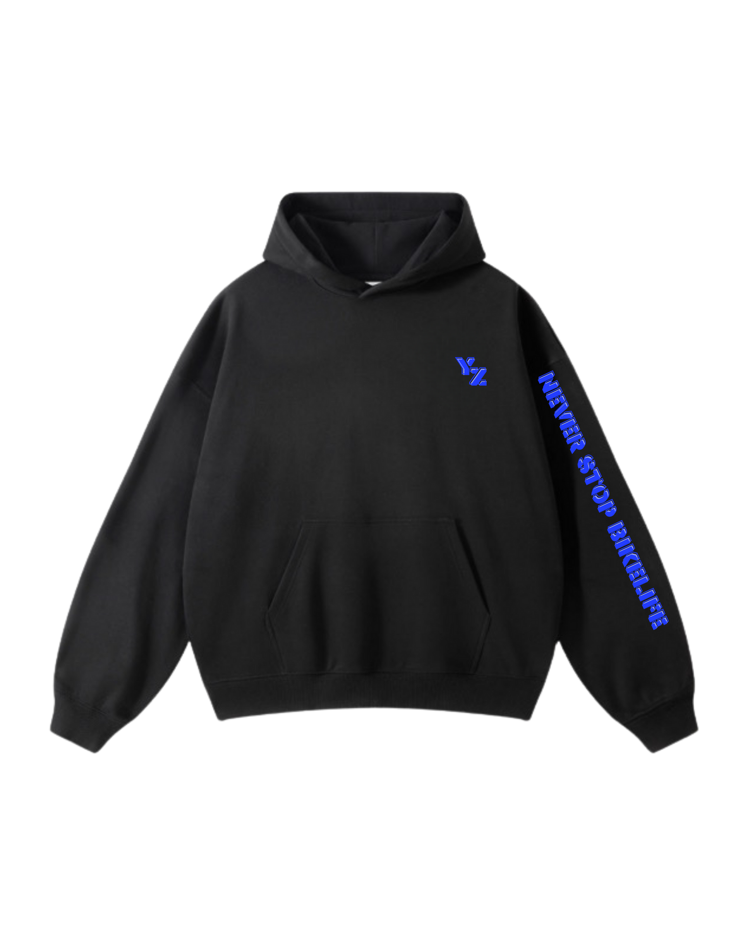 Sweat à capuche Never Stop YZ - Noir