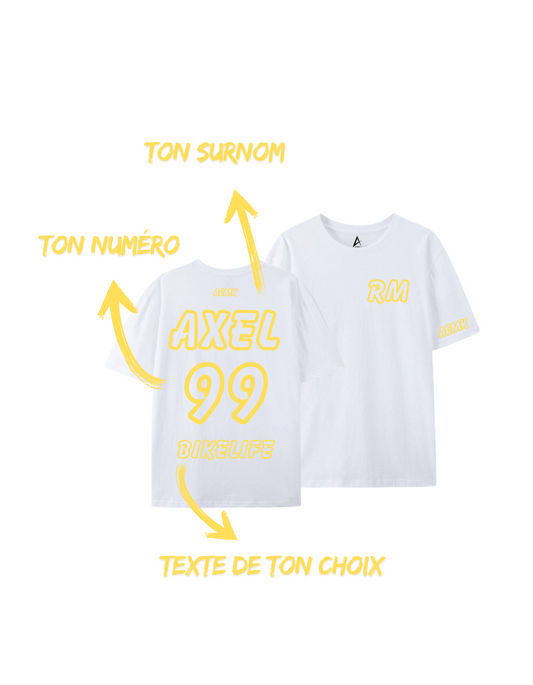 Tee-shirt RM personnalisé - Numéroté
