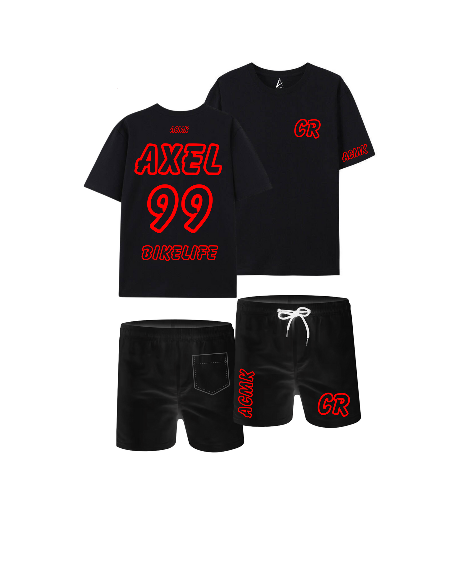 Ensemble CR Noir personnalisé - numéroté