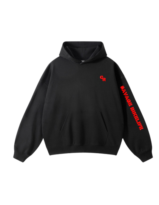 Sweat à capuche SAVAGE CR - Noir