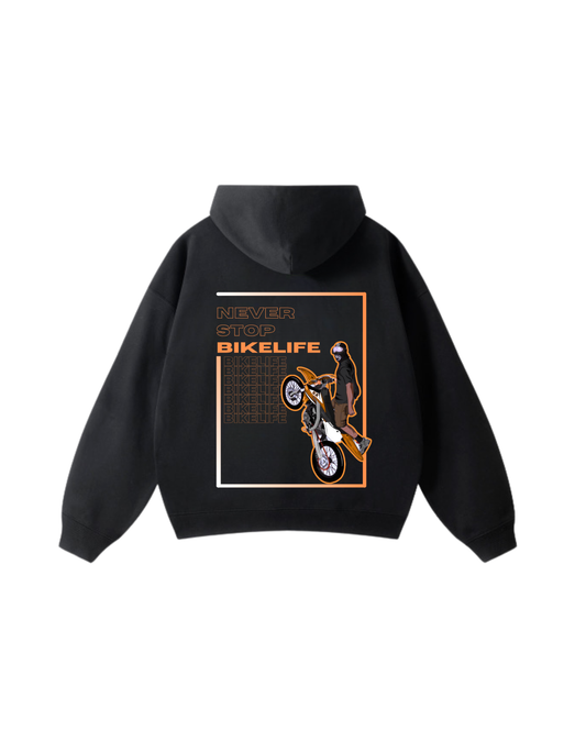 Sweat à capuche NEVER STOP SX - Noir