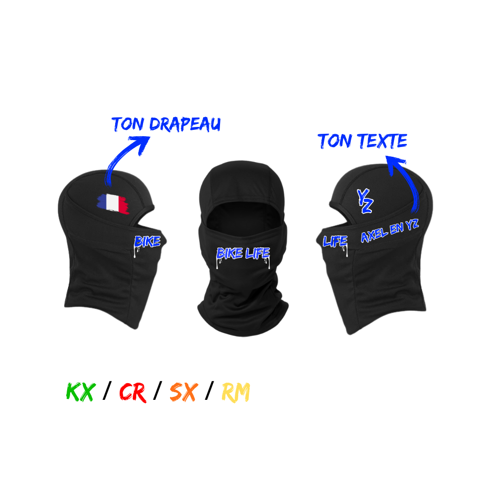 Cagoule personnalisée - YZ/KX/CR/SX/RM