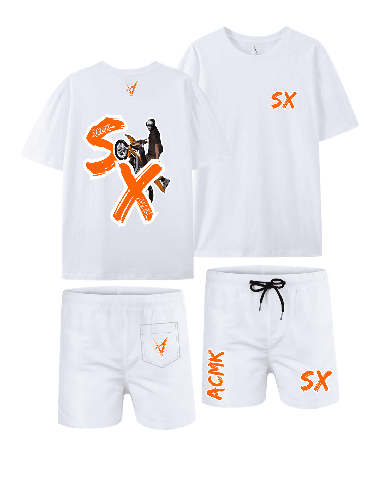 Ensemble SX summer personnalisé - Blanc